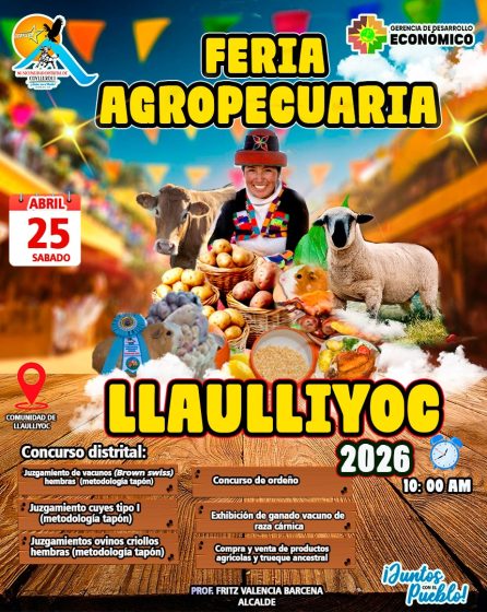 🎉🐄 ¡𝗚𝗥𝗔𝗡 𝗙𝗘𝗥𝗜𝗔 𝗔𝗚𝗥𝗢𝗣𝗘𝗖𝗨𝗔𝗥𝗜𝗔 𝗟𝗟𝗔𝗨𝗟𝗟𝗜𝗬𝗢𝗖 𝟮𝟬𝟮𝟲❗ 🌾🐑